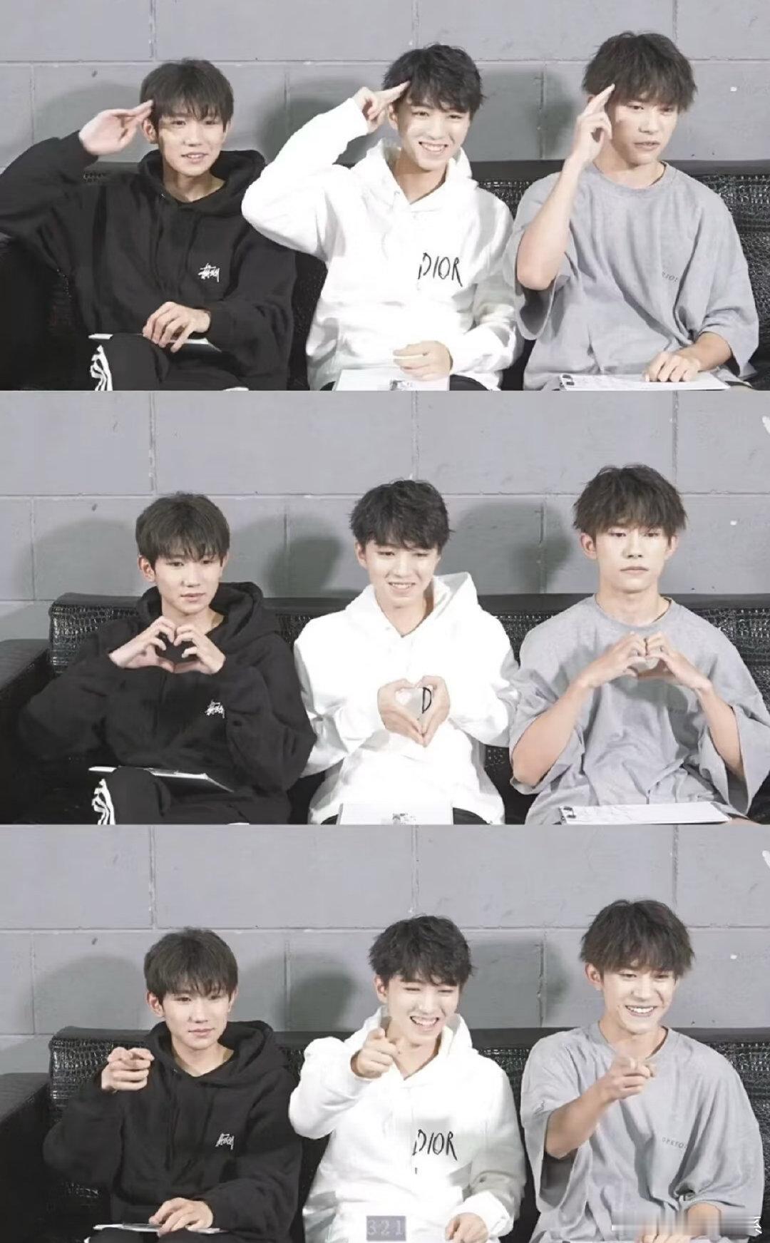 TFBOYS敢不敢发个合照吓我们一下TFBOYS开个直播看看实力时间过得好快 