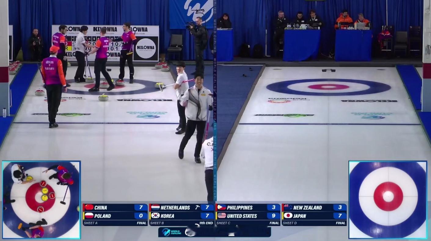 冰壶奥运落选赛 韩国加局偷分拿下荷兰，美国锁定循环赛第二 