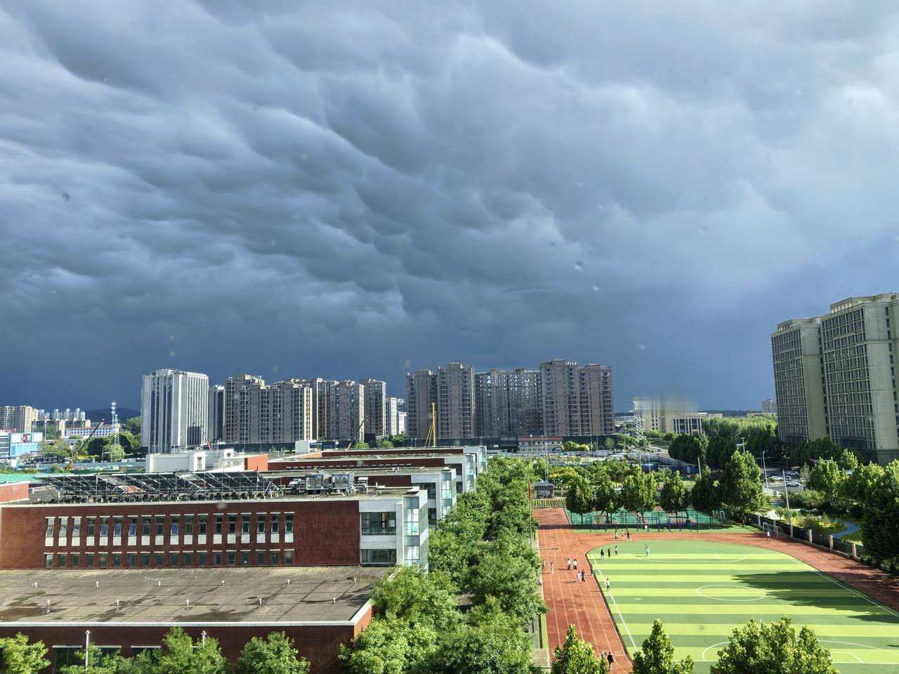 雨后
雨后天空北边晴，乌云压低东南行，
我去外边办点事，路上着雨极速行。
到家之