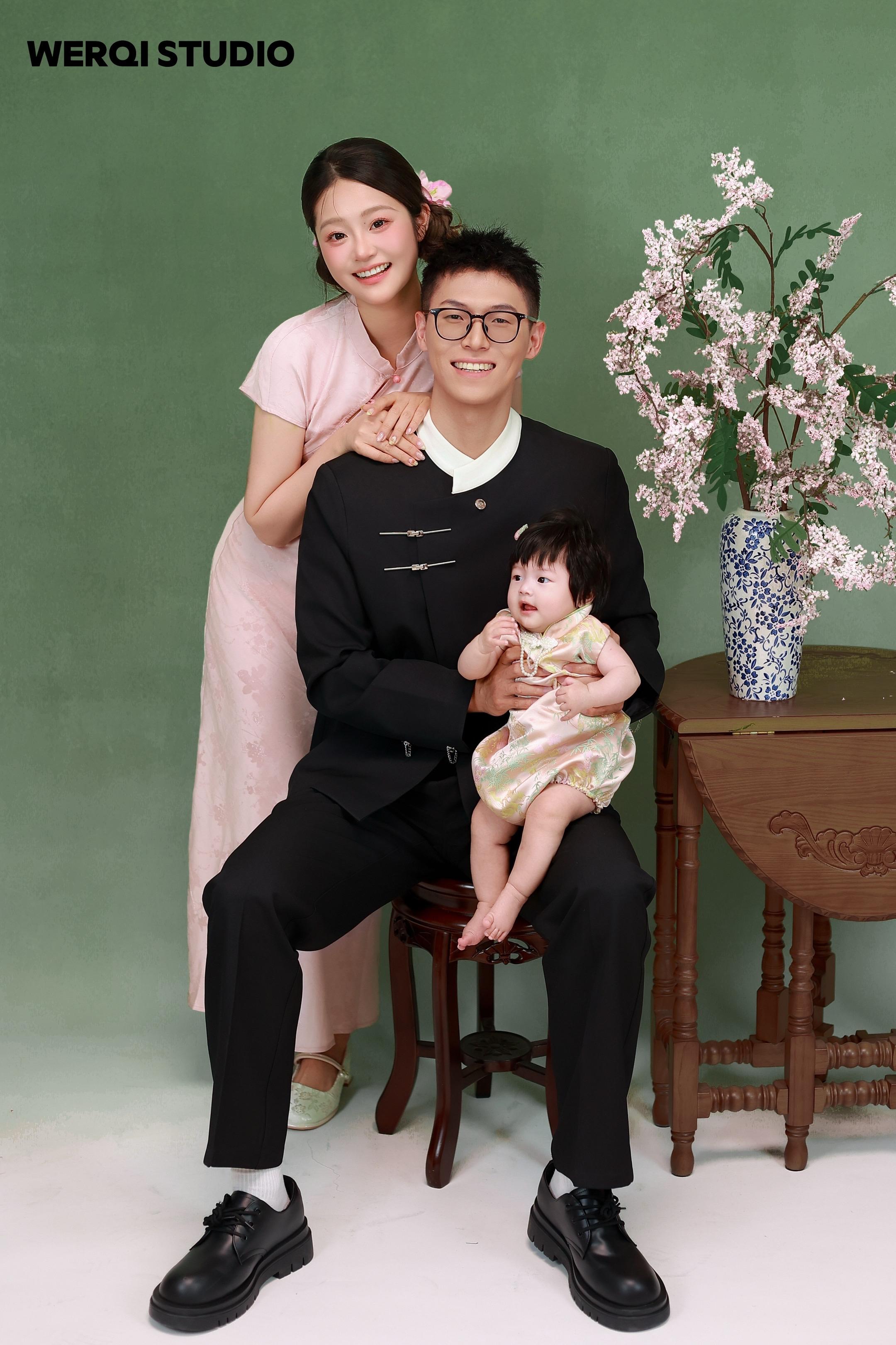 属于我们的中式全家福。 淮安约拍