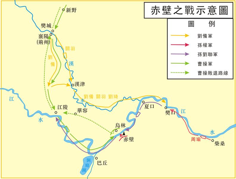 先说结论：赤壁之战是周瑜打赢的，跟演义里那个“借东风”的诸葛亮基本没关系，更不是