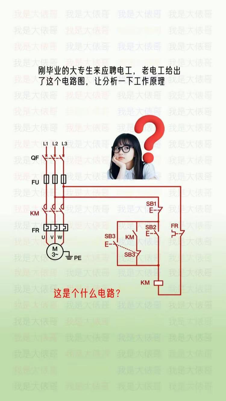 刚毕业的小伙子来面试，老电工让分析一下。电工知识 零基础学电工 电工接线