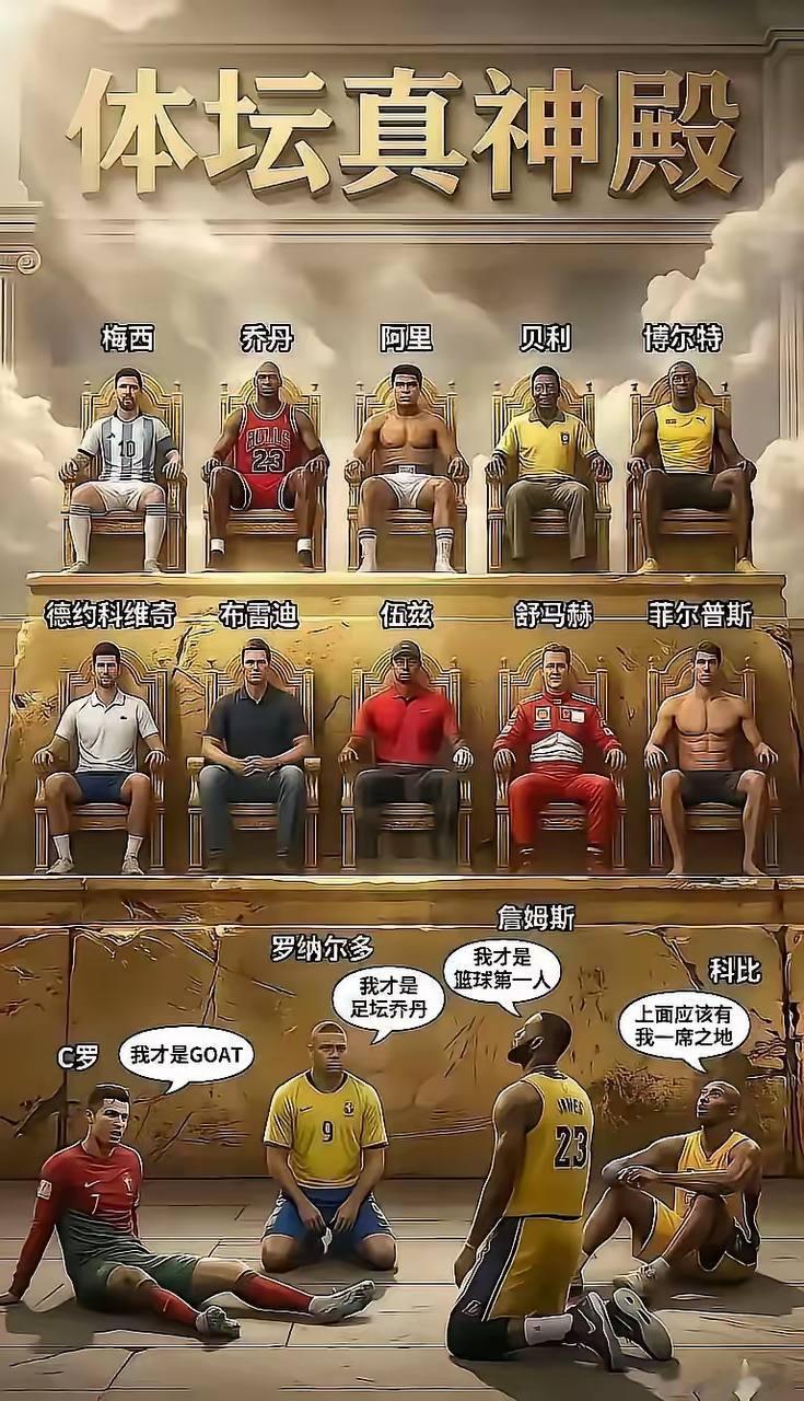 体坛真神殿！你们认可吗？体坛风云榜梅西冠军奖杯数足坛历史第一詹姆斯自认是历史最佳