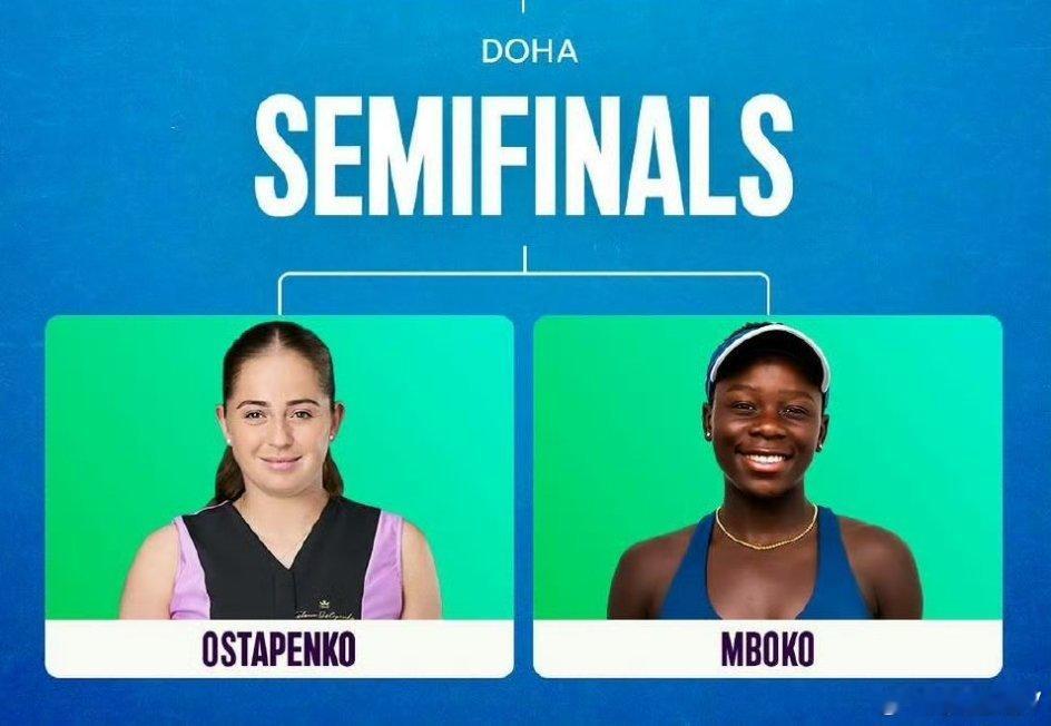 稍候，今晚23:00将在单口解说WTA多哈站半决赛:奥斯塔彭科vs姆博科 。终于