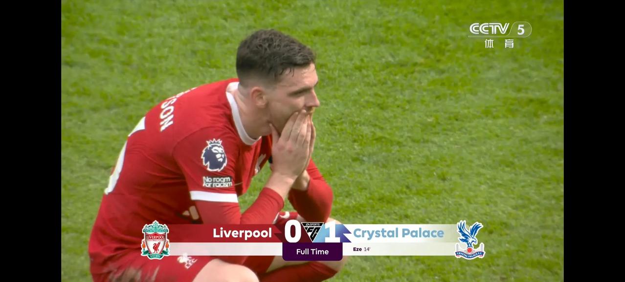 利物浦率先掉链子！主场0比1不敌水晶宫！这赛季英超冠军看来利物浦已经没戏了，冠军