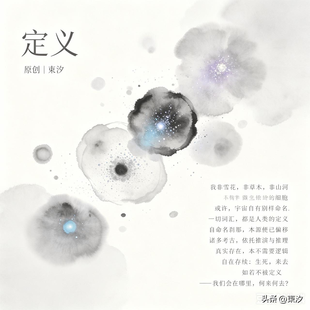 《定义》
      原创 | 東汐

我非雪花，非草木，非山河
亦非空气，非人