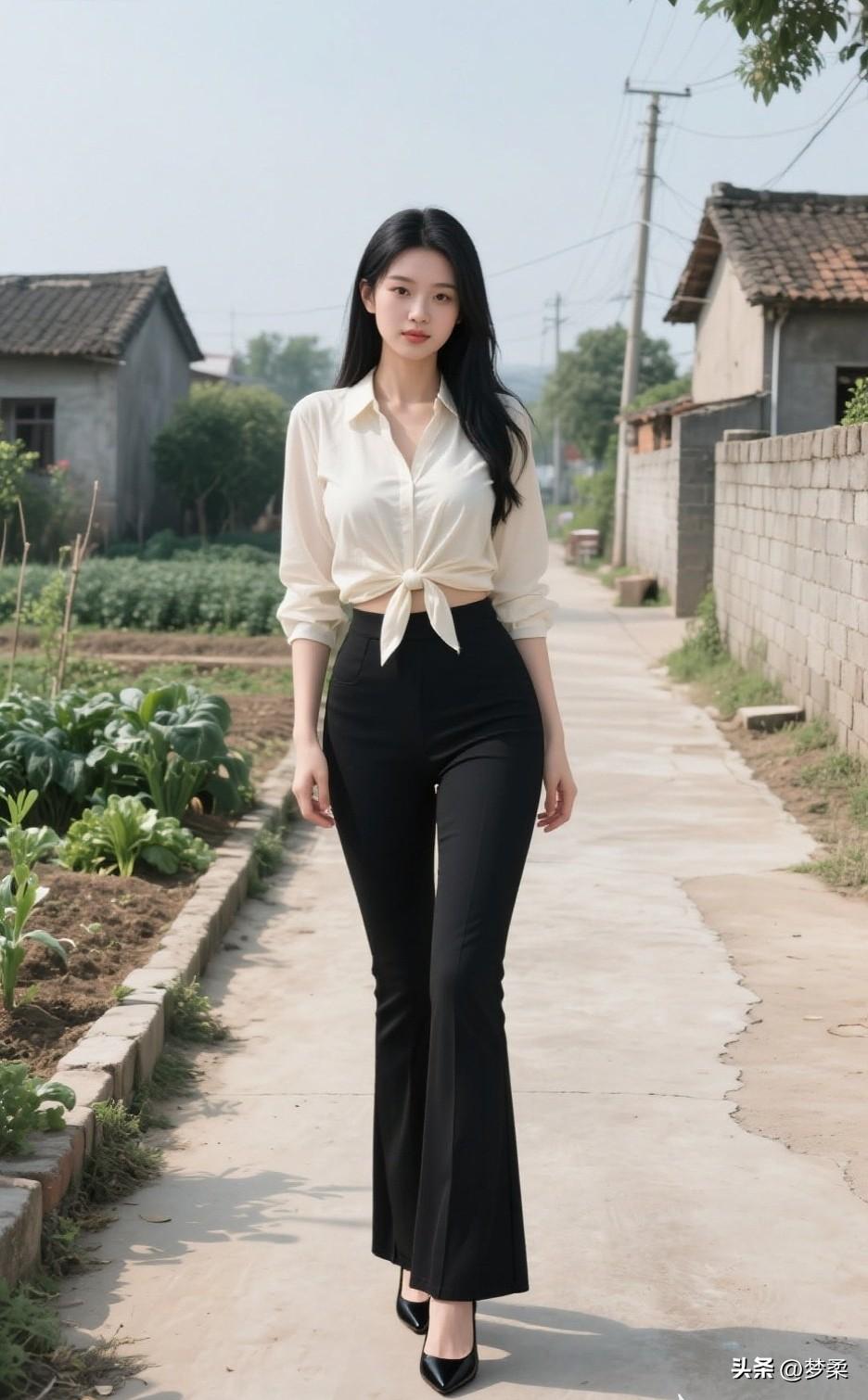 我们村的村花漂亮吧？