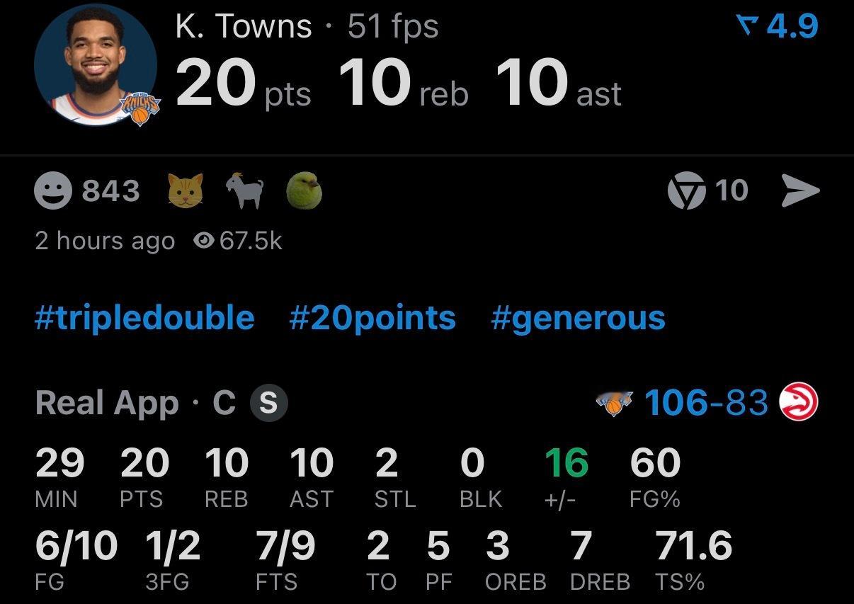 看，尼克斯终于想起唐斯了。咱也说了，老鹰那边前锋好，但奥孔古也是小五。值得一提的