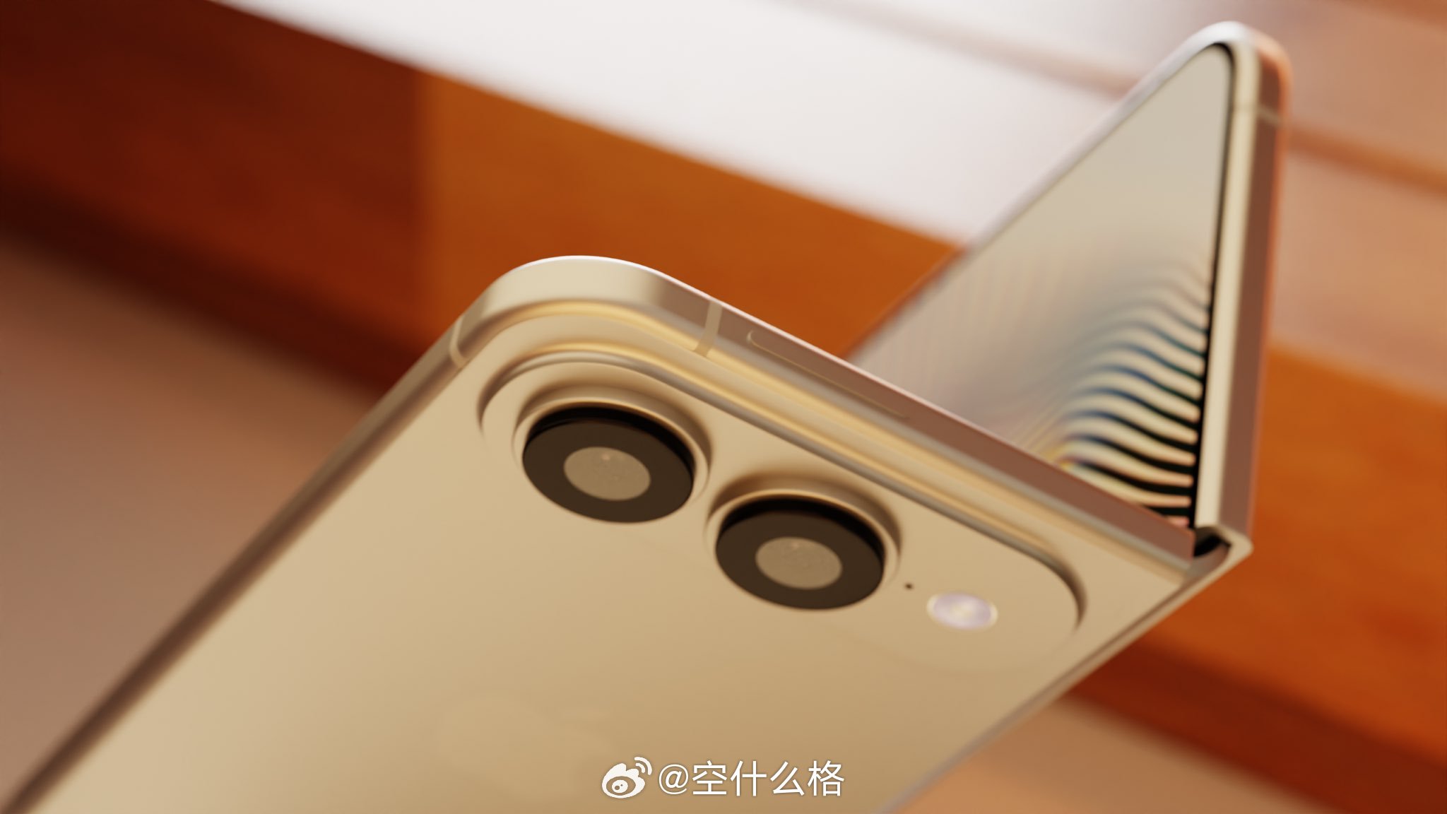 X 上看到几个根据折叠 iPhone 的 3D 模型网页链接，制作的渲染图。 