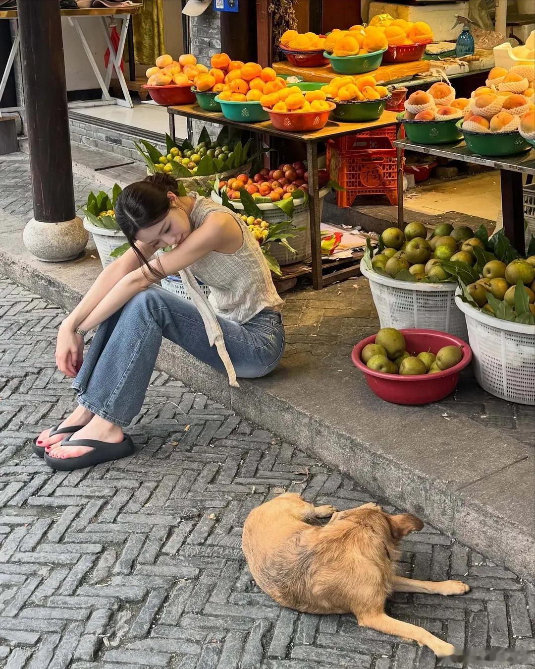 绿豆饼旁边就这样随意出片了 