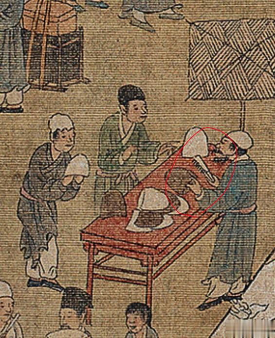 从图一这个细节看，之前提到小厮手中的板刷（图二三）应该是差不多用途——刷灰掸尘 