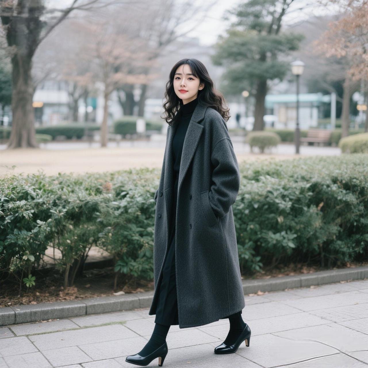 宝子们！今天这身“一键入秋”的穿搭我愿称之为「降温天保命又美型」模板👇

深灰