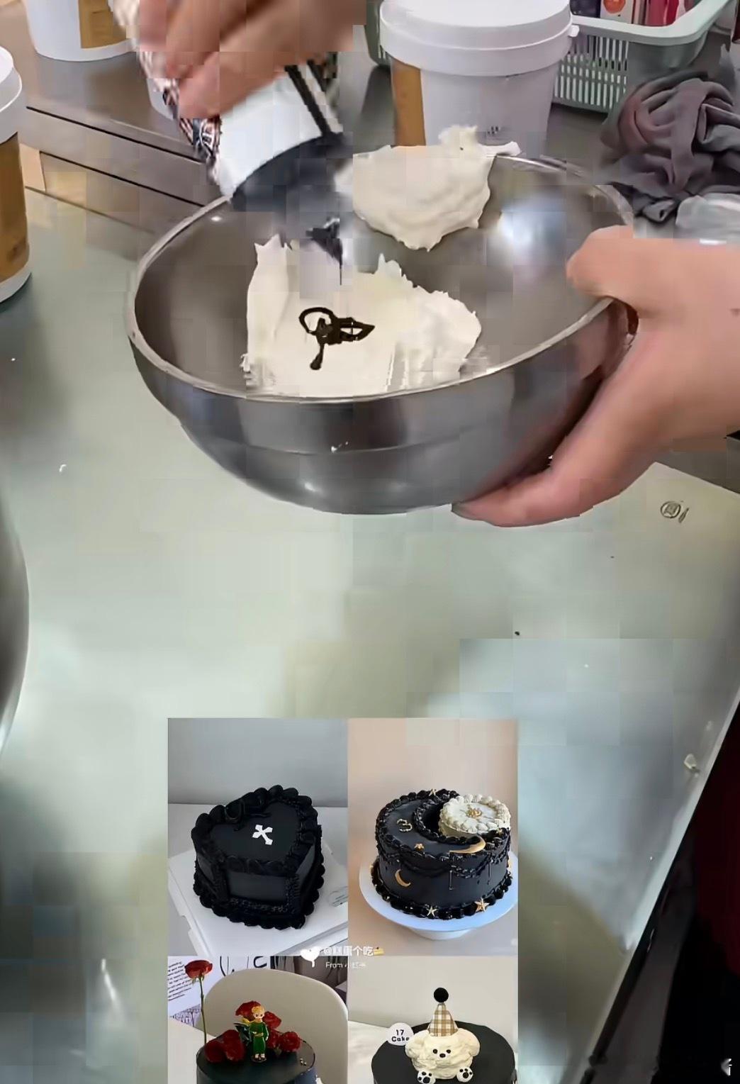 不建议大家买深色蛋糕上一次吃这种深色蛋糕还是我本命年，同事送的蓝色的蛋糕，吃完感