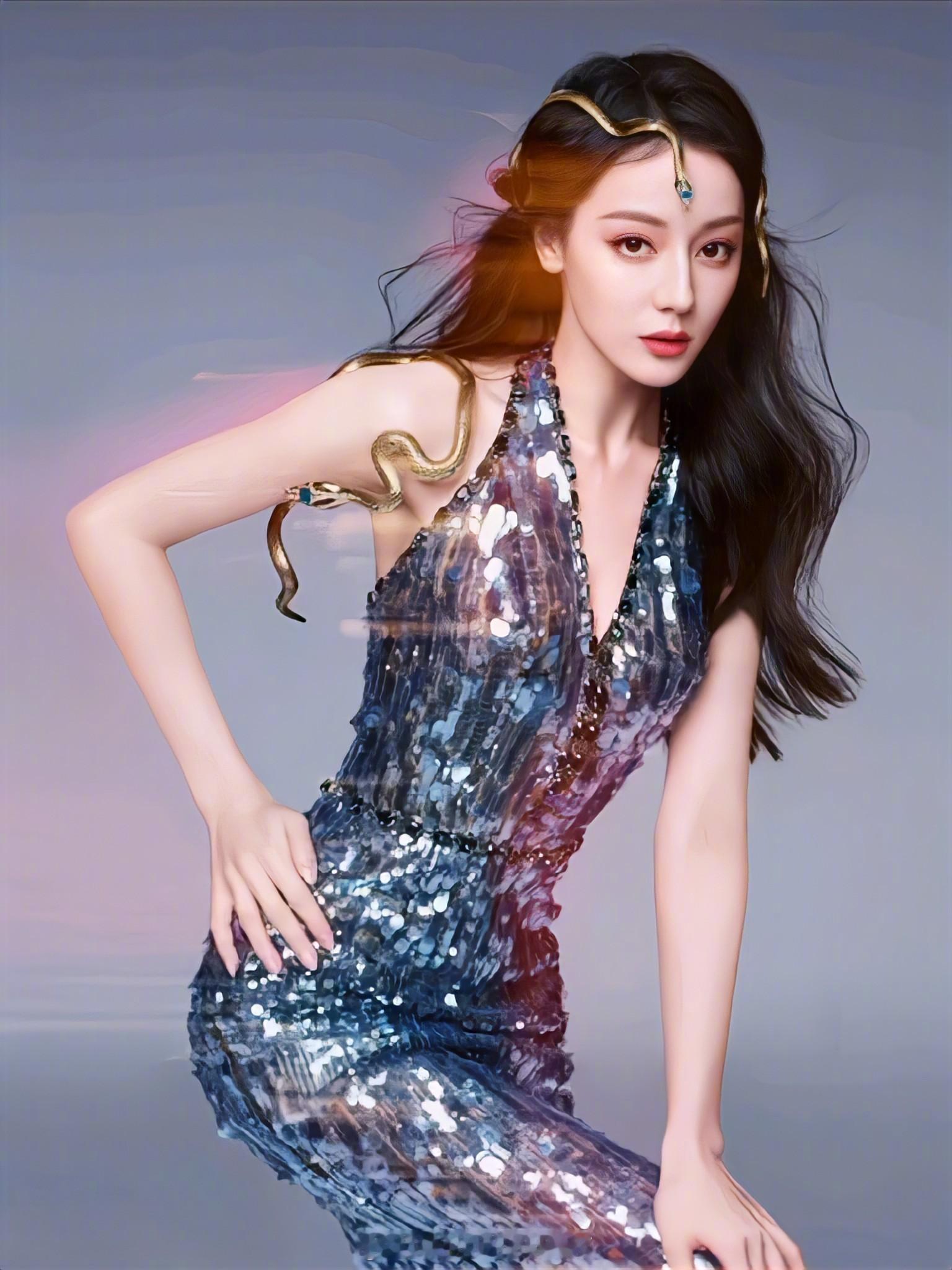 迪丽热巴人鱼美杜莎 安慕希你好大的福气！ 