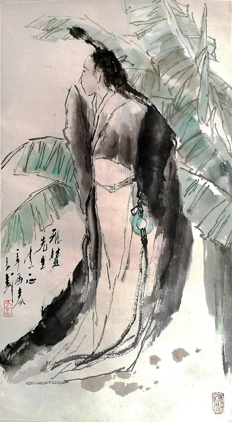 上联：雨后观蕉千点翠
下联：[玫瑰]

网络图片/诚谢侵删