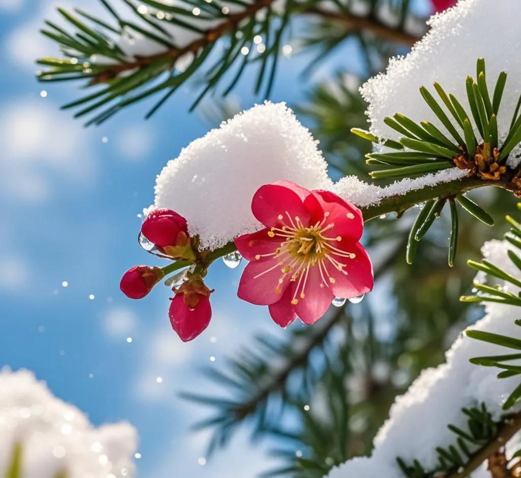 上联：雪吻梅花醉，诚邀下联上联“雪吻梅花醉”描绘出雪花轻触梅花，梅花沉醉的唯美画
