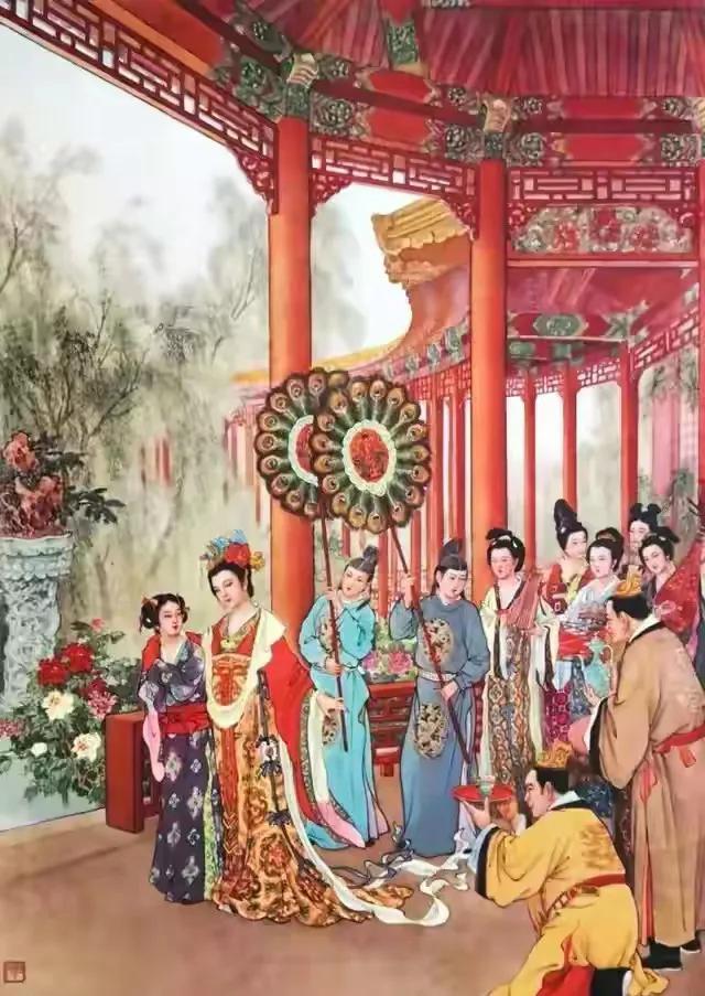 刘旦宅经典工笔人物画《贵妃醉酒》#国画精彩# #精品年画分享# #绝美画作赏析#