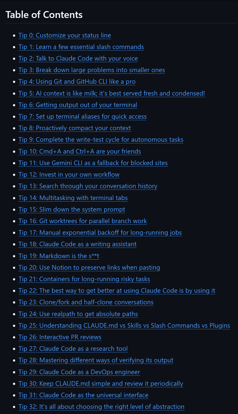 45条Claude Code技巧：从基础到高级github.com/ykdojo