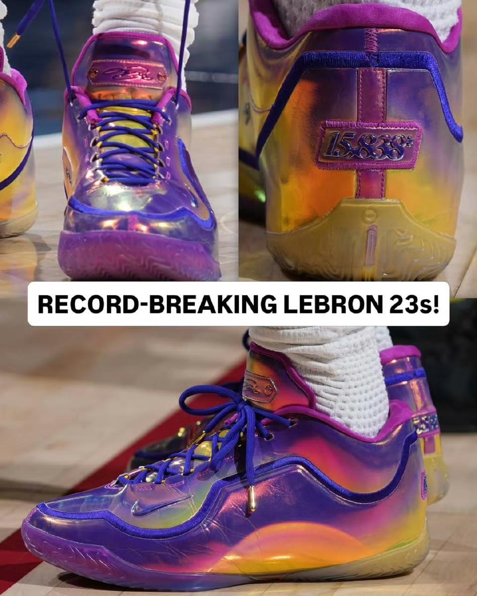 詹姆斯里程碑时刻，荣登历史第一，纪念战靴震撼上线！
2026年3月6日，湖人以1