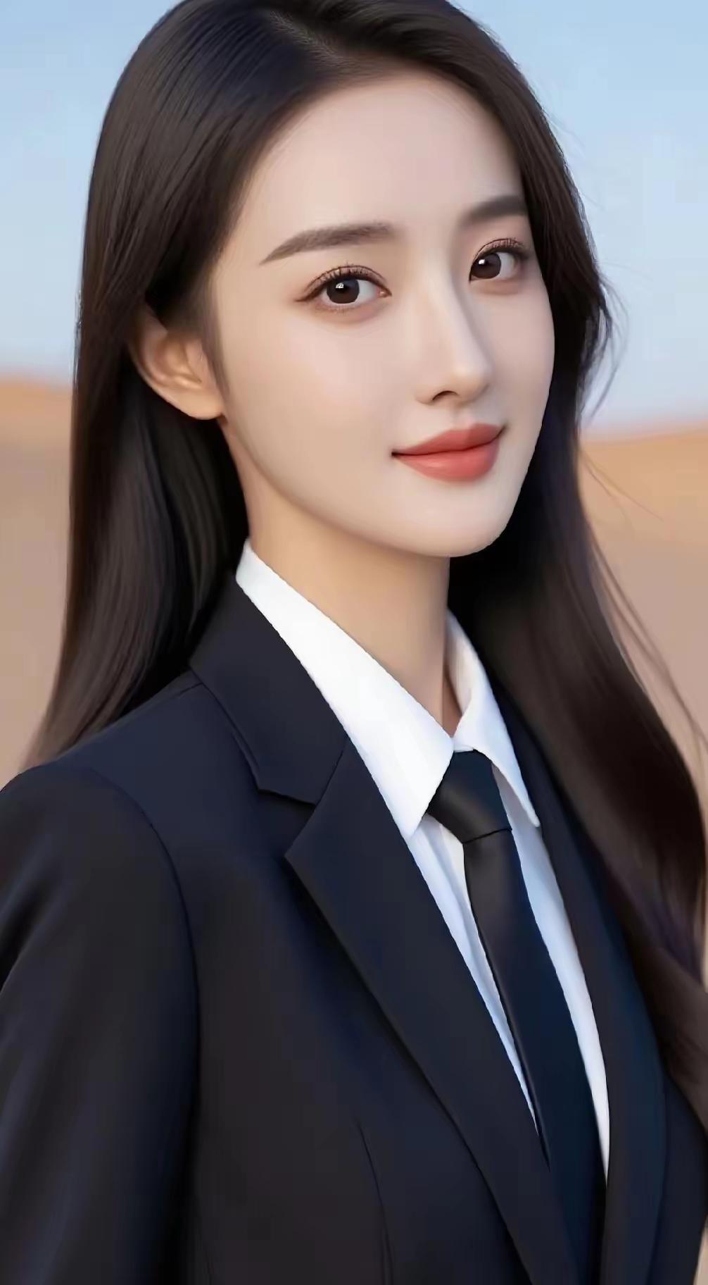 清江引·颂佳人
青衿晓光姿韵朗，
丝似潇湘浪。
眸藏星子清，
眉蹙春山样。
风骨