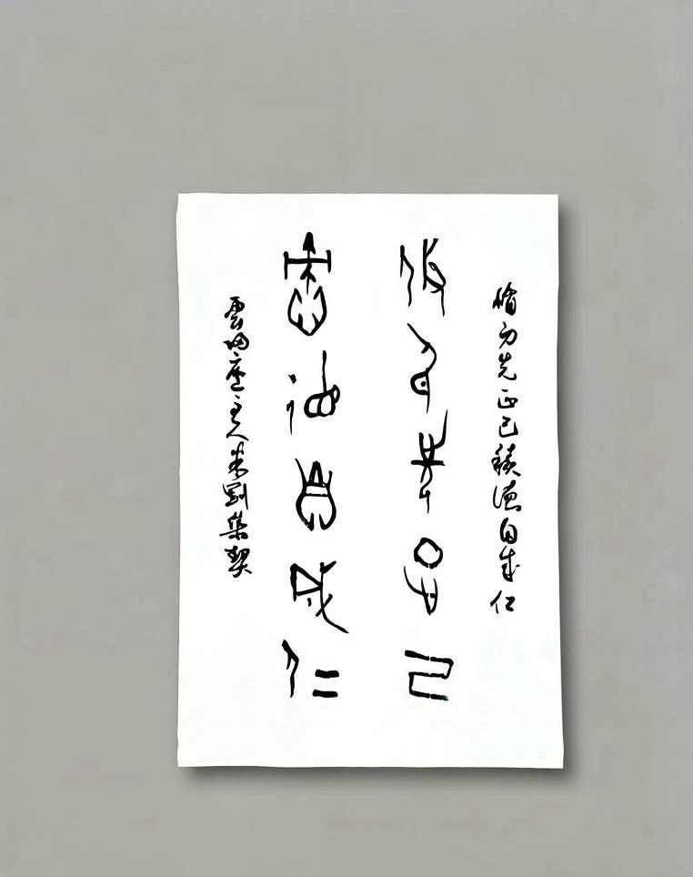 米刚甲骨文作品