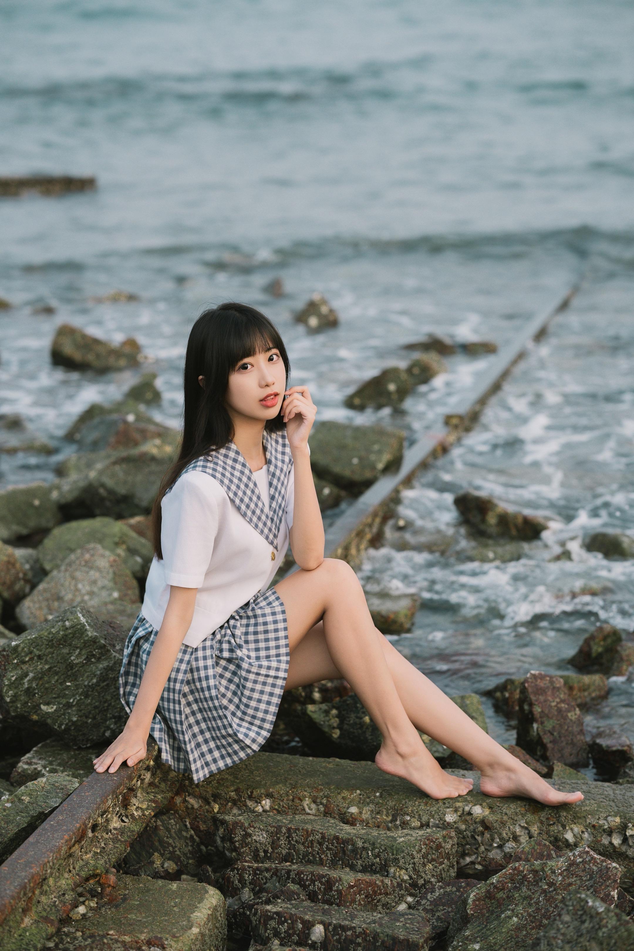 温柔懒懒的海风