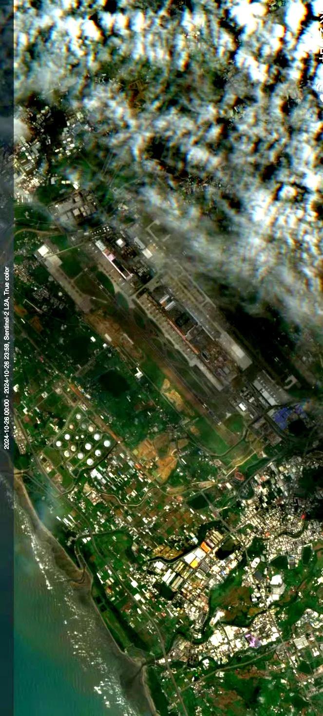 台北桃园机场最近卫星图（10.28）