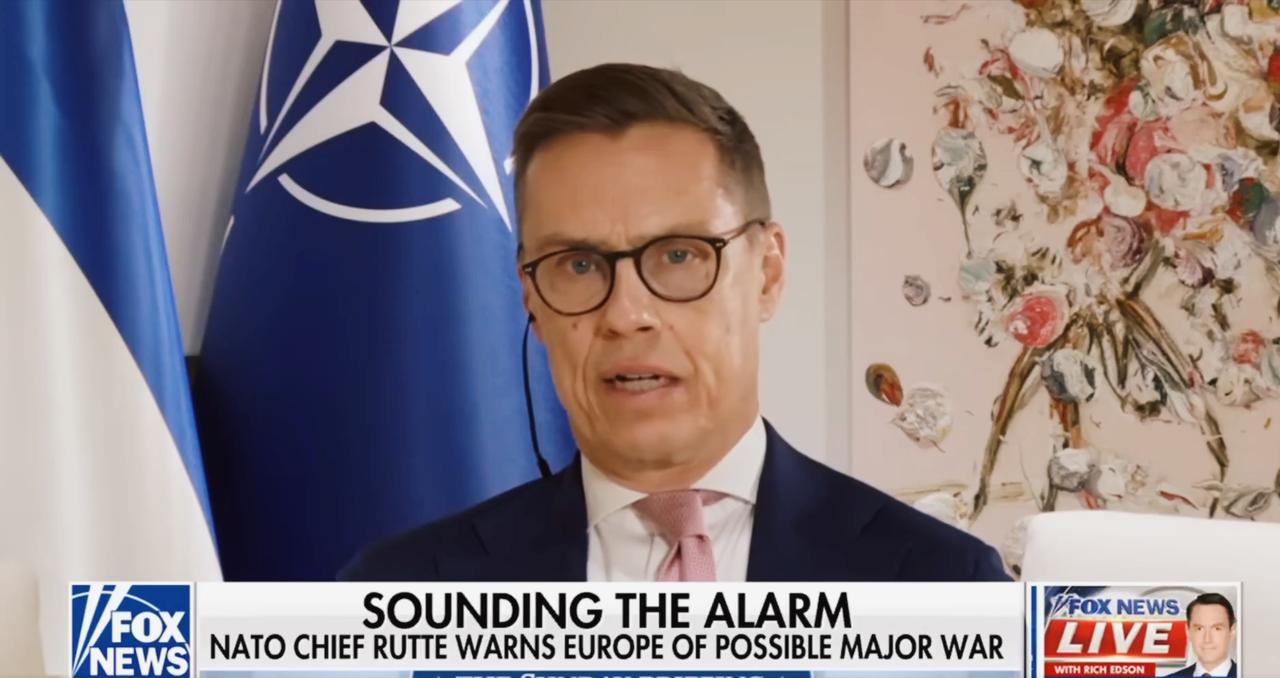 啊哈，“俄罗斯威胁不存在”，那个男人终于承认了。

芬兰总统斯塔布在电视上承认俄