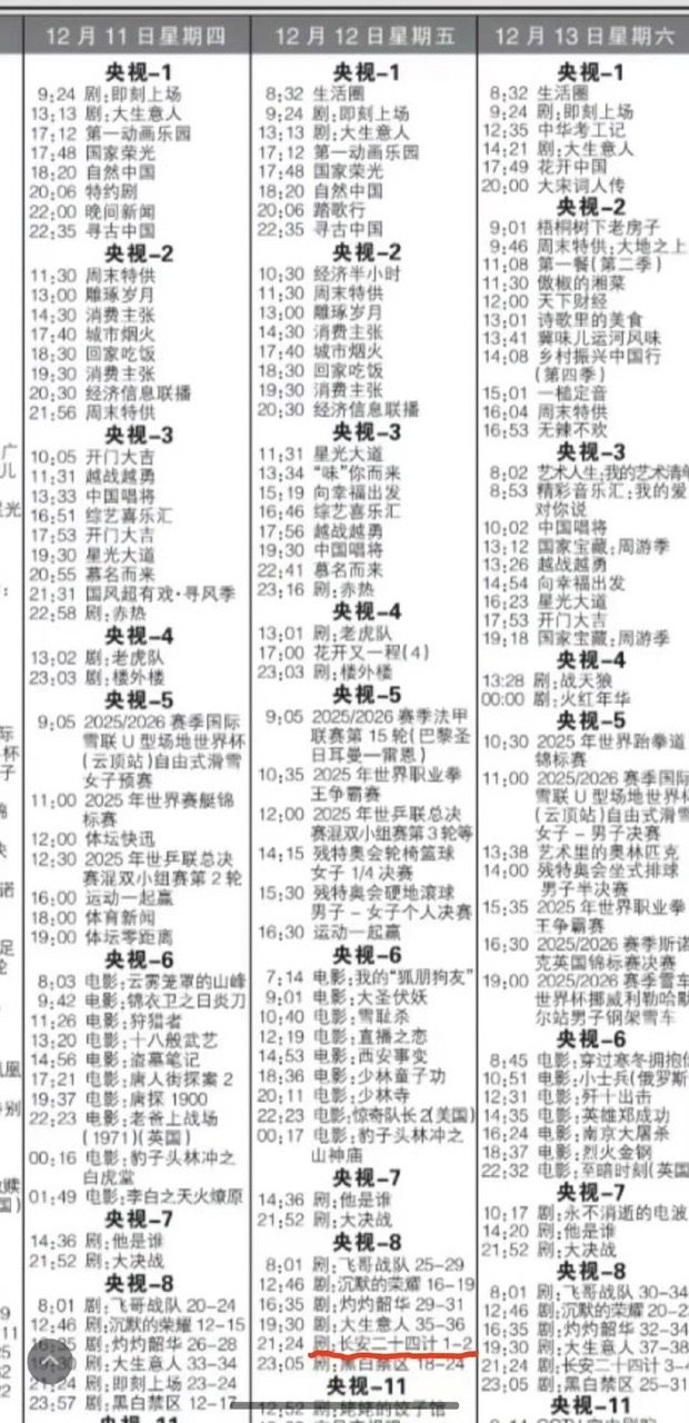 长安二十四计12月12日央8排播长安二十四计央8排播长安二十四计12月12日央8
