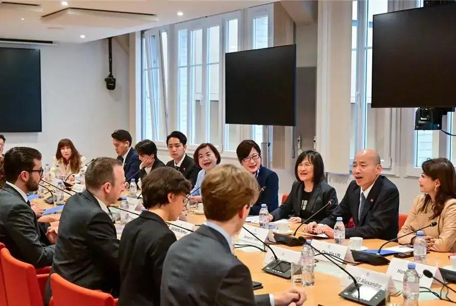正在法国窜访的韩国瑜公开声称，台湾在国际上拥有越多朋友、越受到关注和重视，台湾将