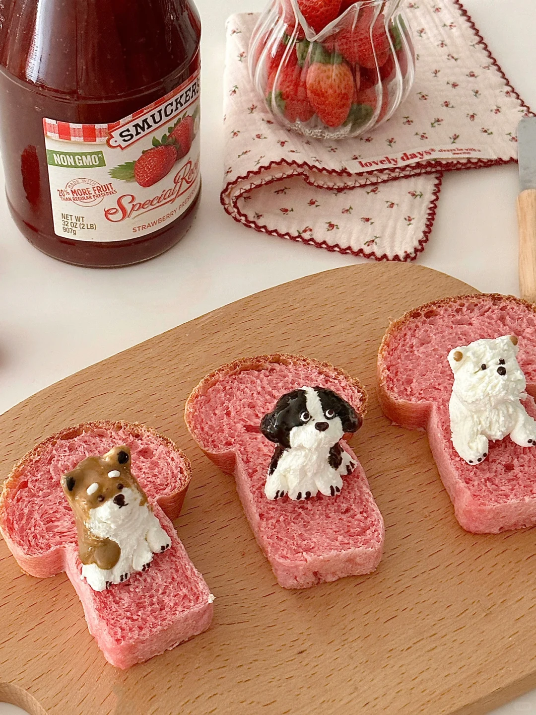 自制蘑菇头吐司佐狗狗乳酪 | 附教程