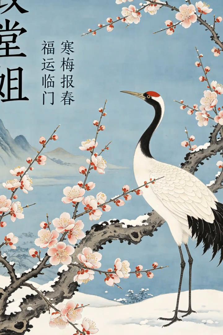寒梅报春，福运临门。