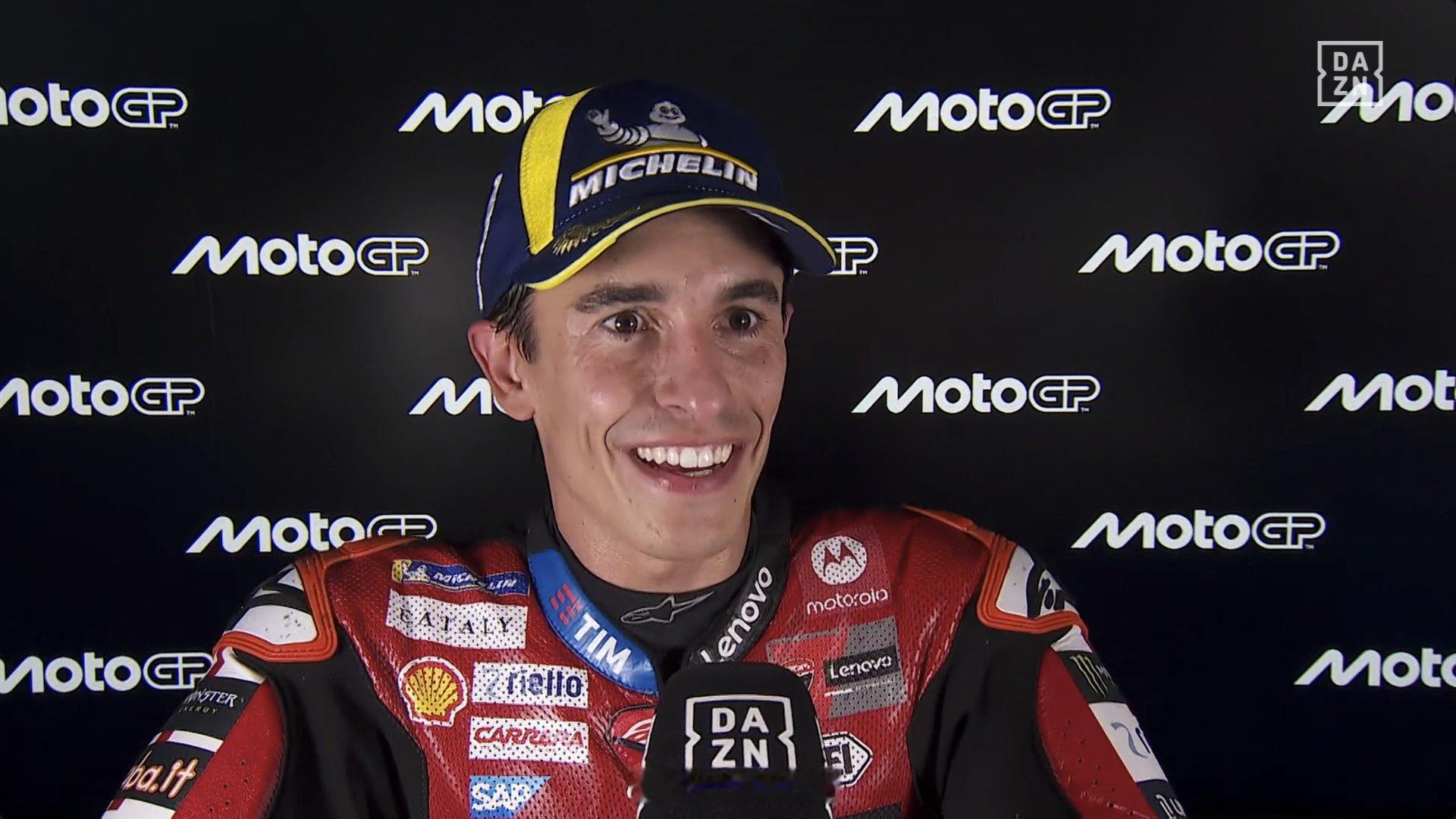 ‼️ Marc Márquez：“目前我还不具备从后方一路追回来的状态和能力。”
