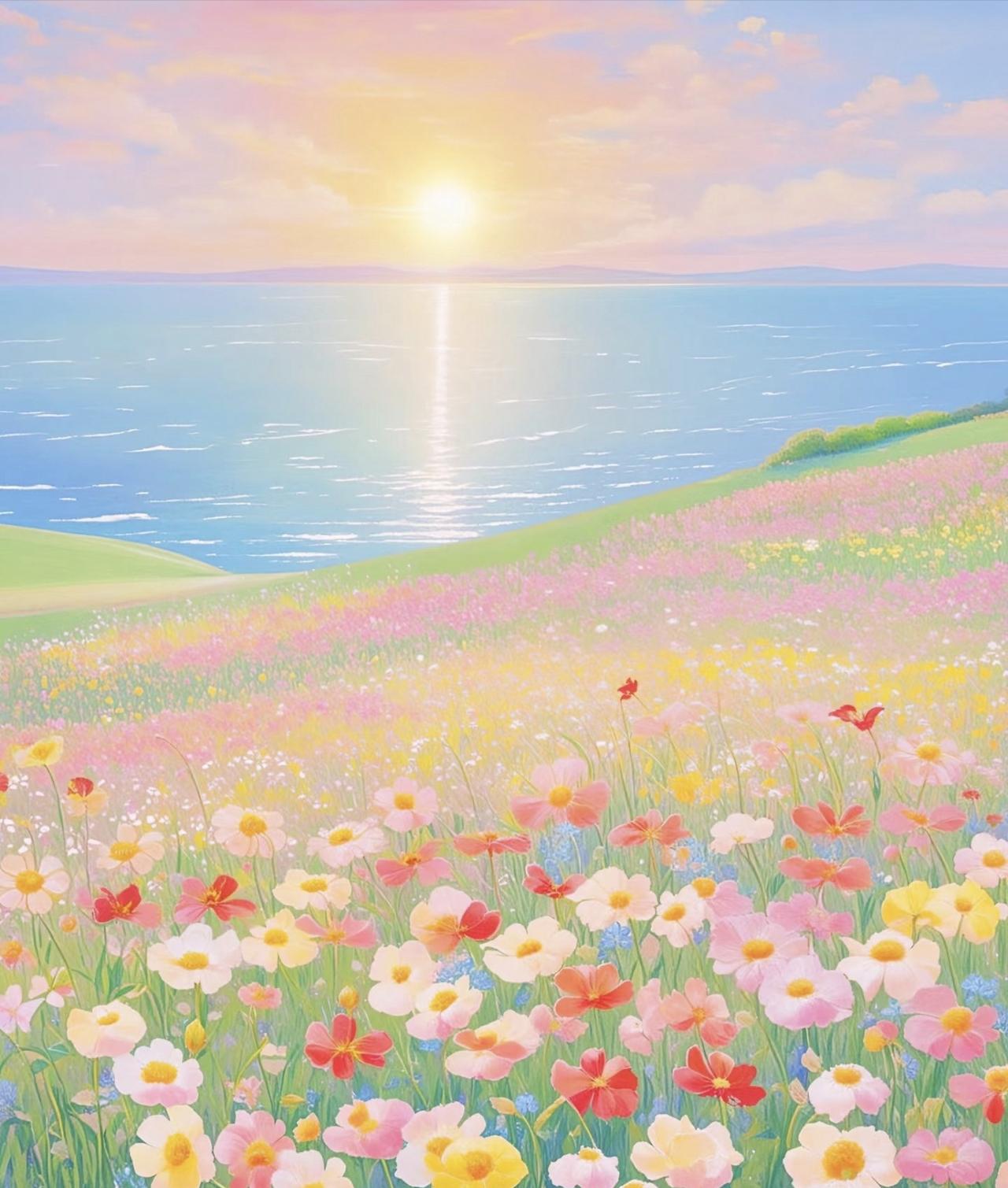 我疯了...不顾医嘱冲向那个玻璃画室。
阳光刺眼，玻璃墙折射出七彩光斑，画架上