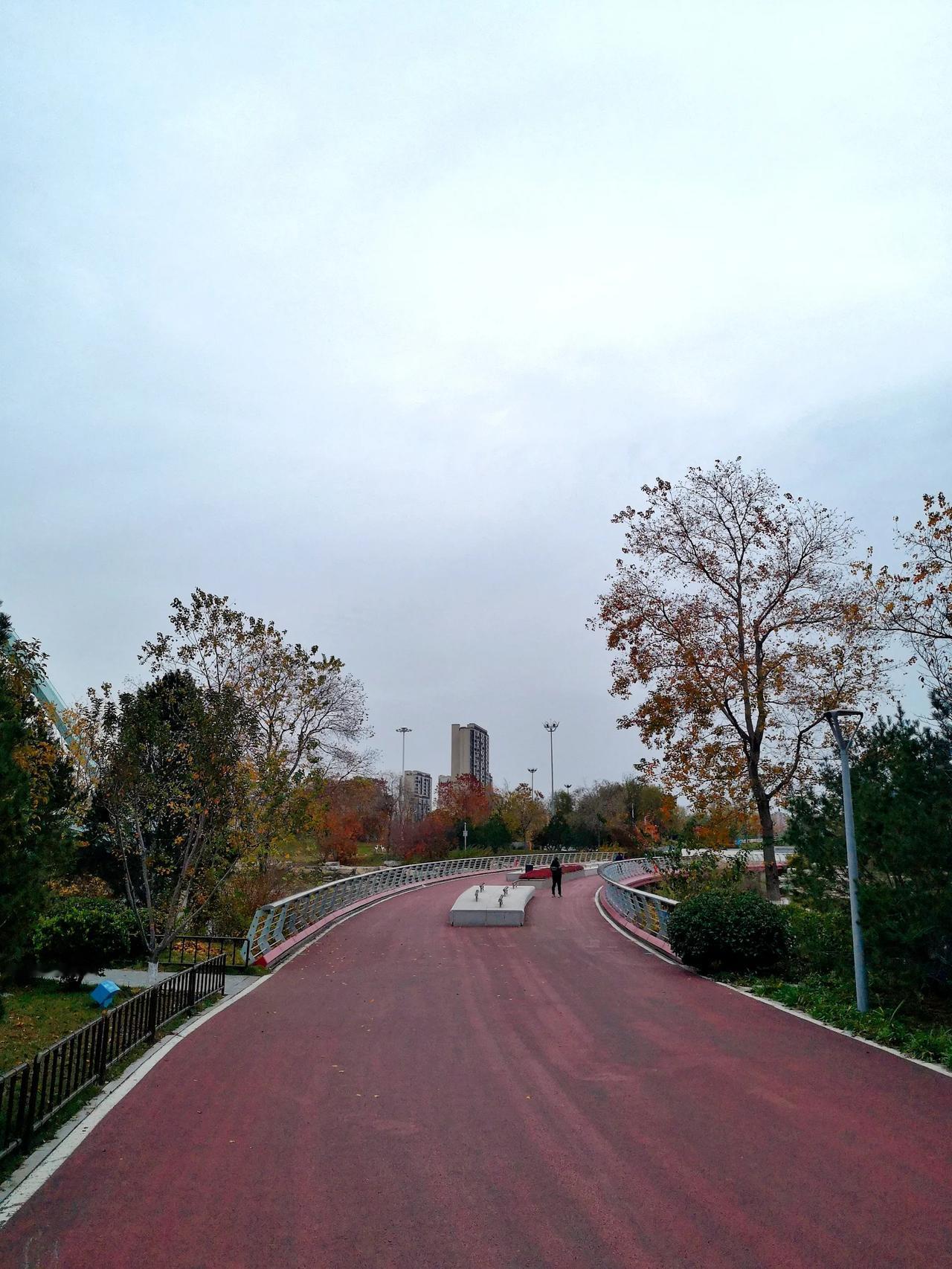 今天早上6：30开跑，天气阴，气温10度～