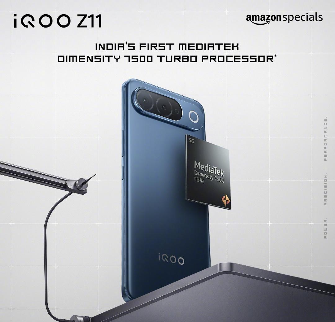 【iQOO Z11 印度版手机预热：天玑 7500 Turbo 芯片，与国行版有