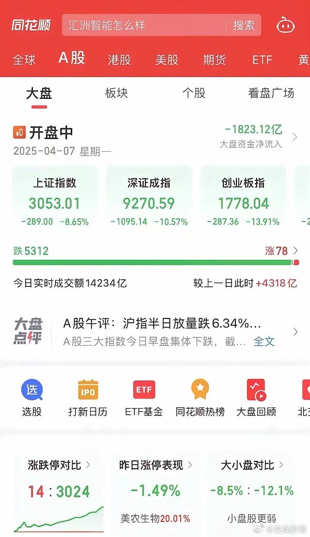 有人恐惧明天的4月7日股市开盘，说是什么千股跌停，其实你说少了，我记得在去年4月