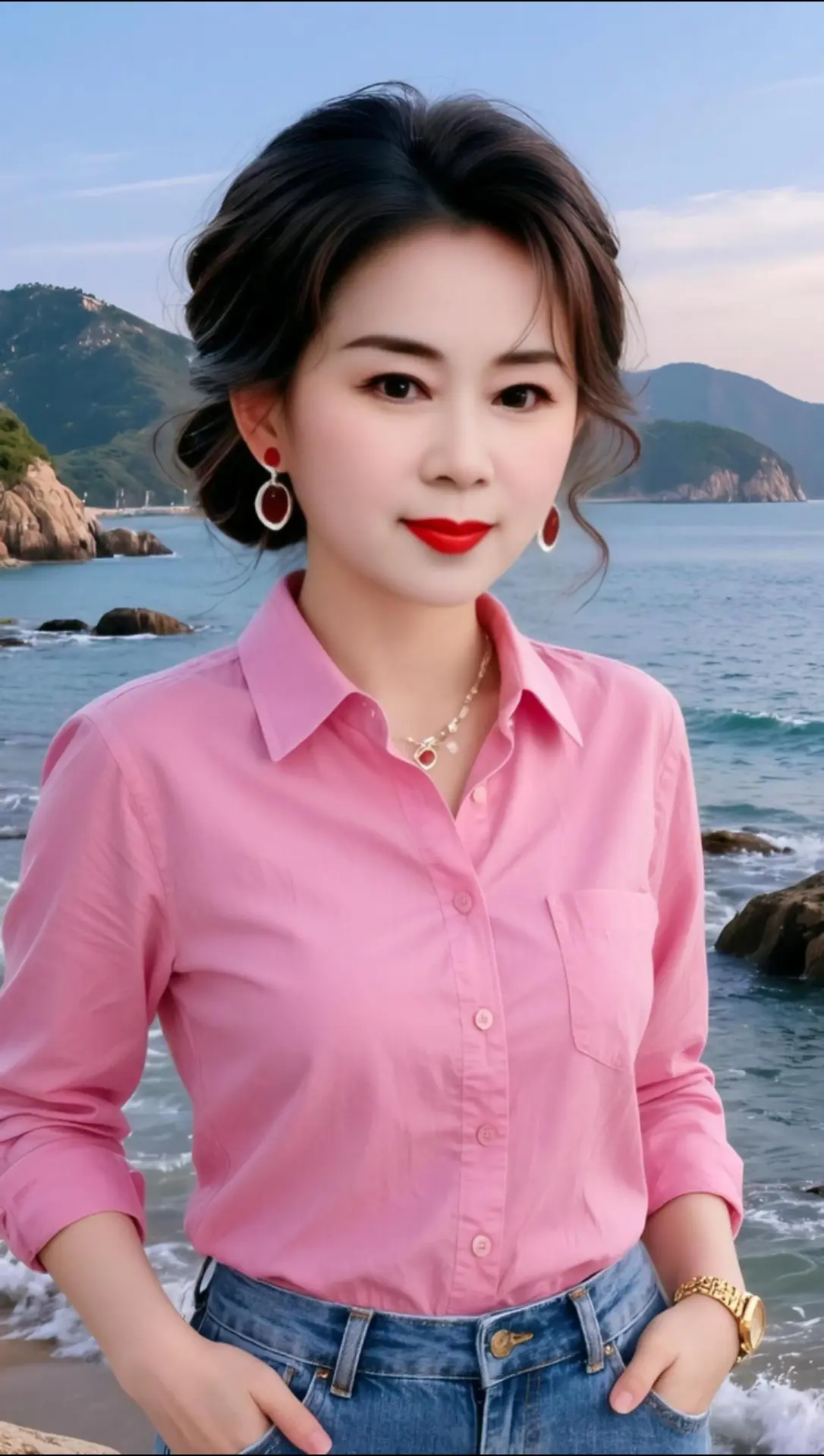 AI海滨生活照 随变ai随便玩