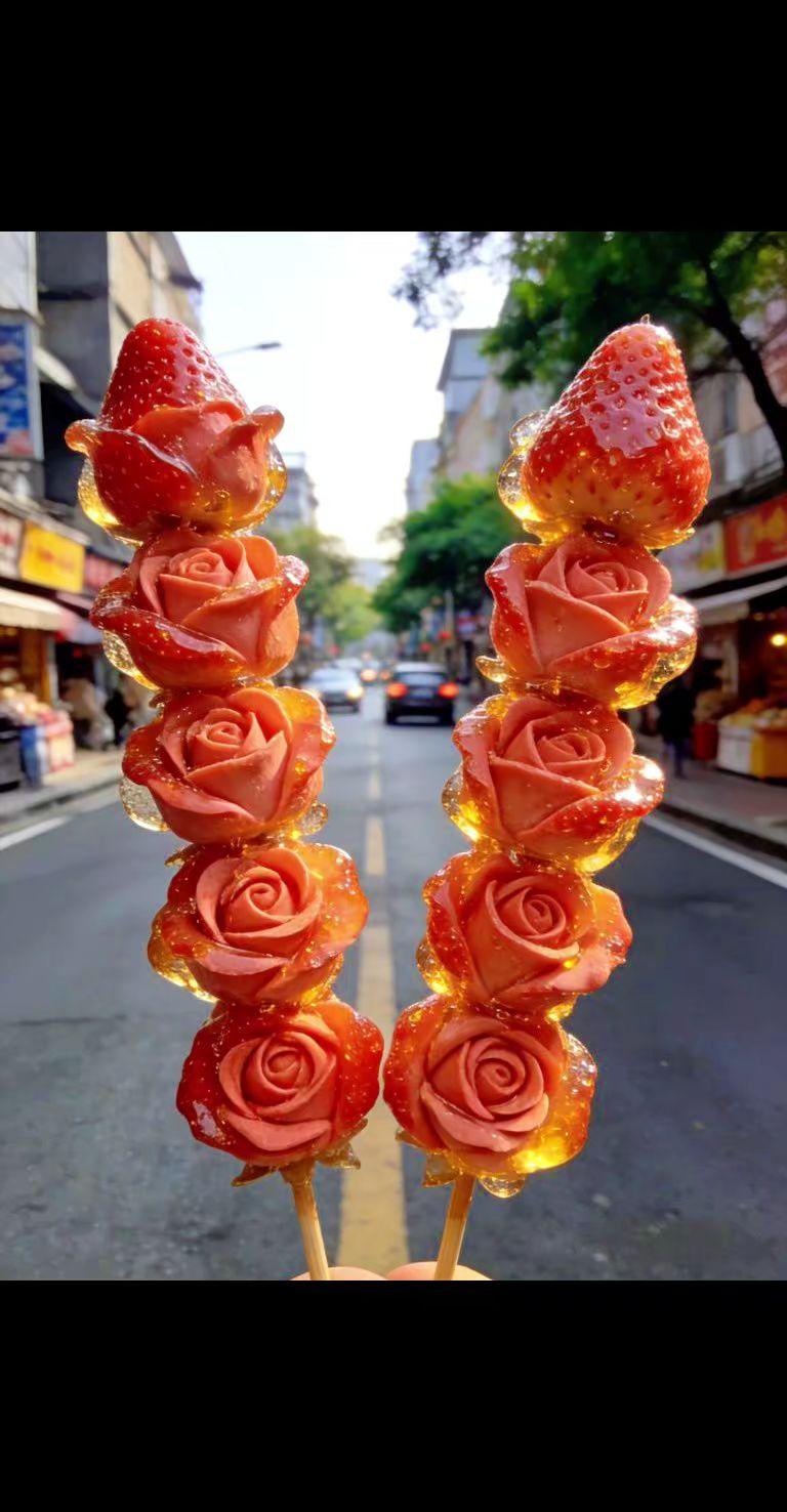 玫瑰冰糖葫芦