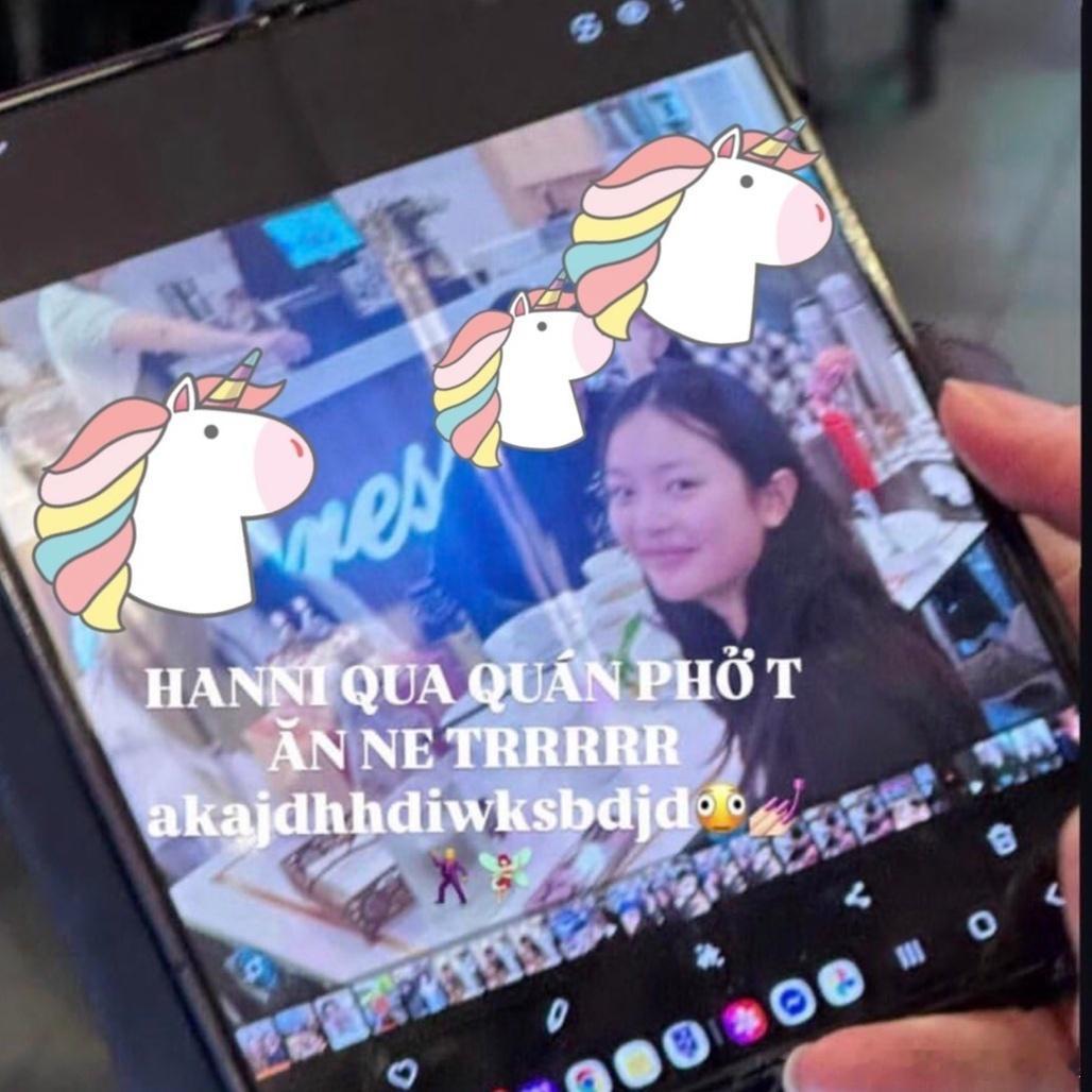 我的法。。。HANNI被网友偶遇在澳大利亚嗦螺蛳粉