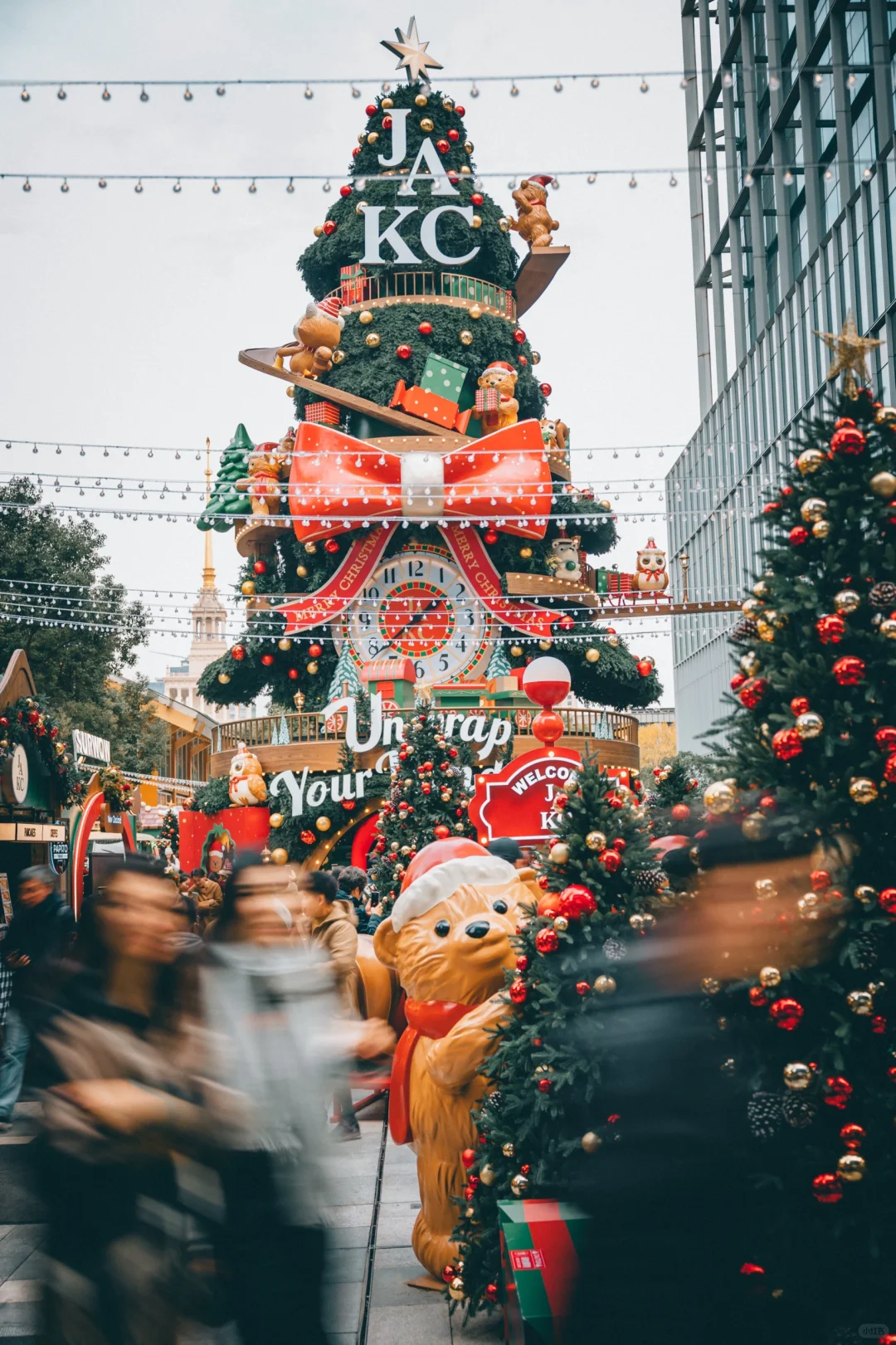 论上海圣诞🎄氛围，还得看静安嘉里中心！