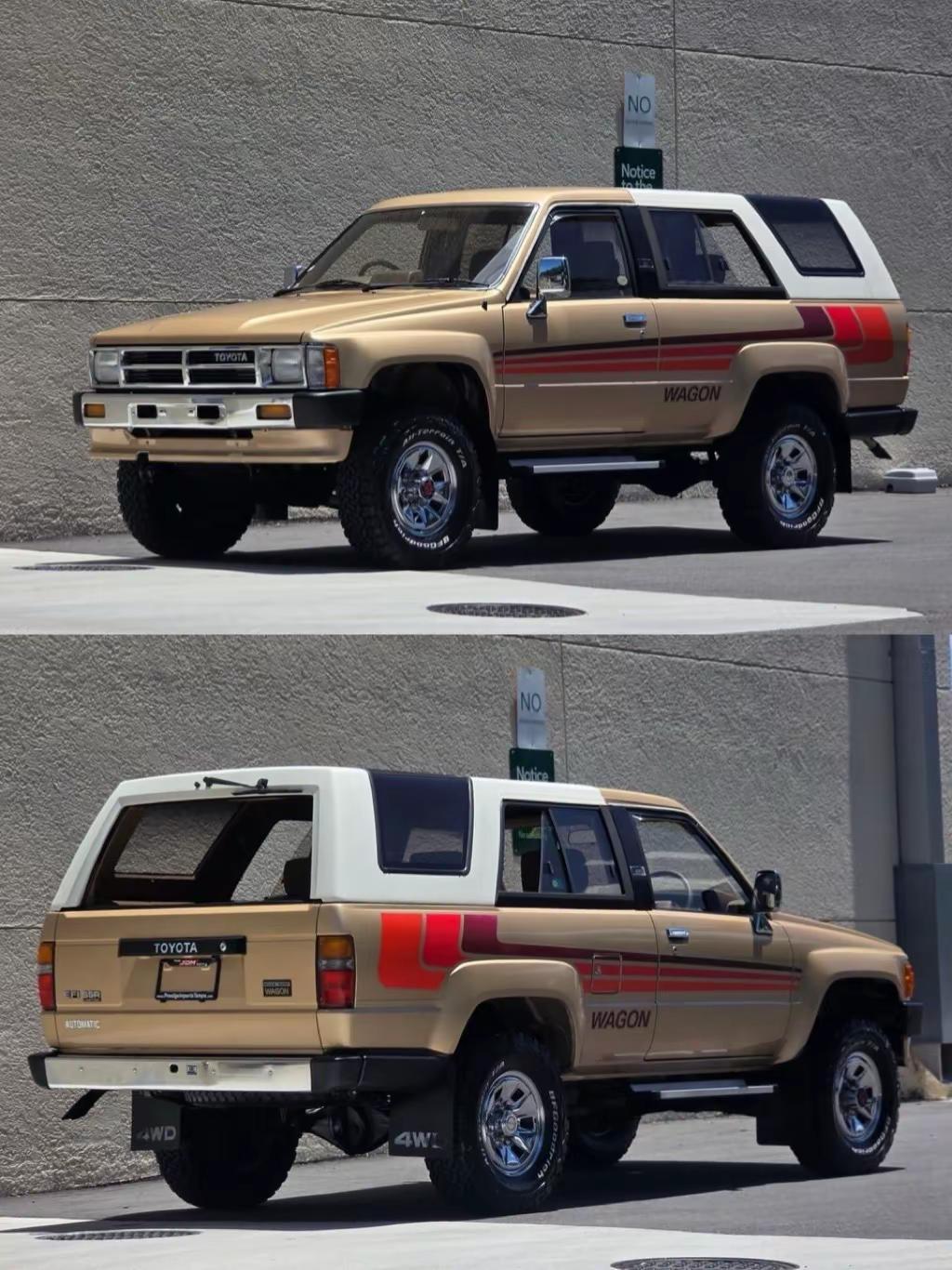 第一代Hilux Surf.1987年，丰田正式推出第一代Hilux Surf，