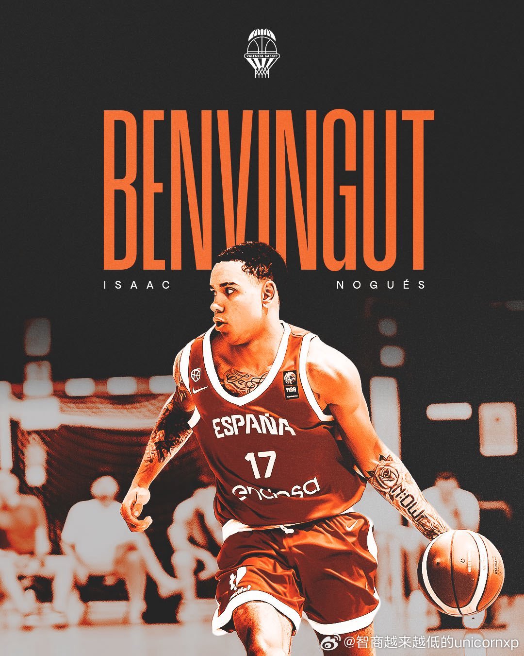 西班牙控卫Isaac Nogues(2004-196cm-PG)准备不执行与西甲