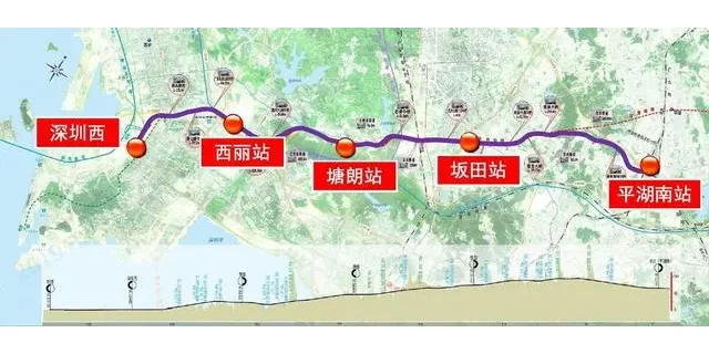 深圳平南铁路线路图