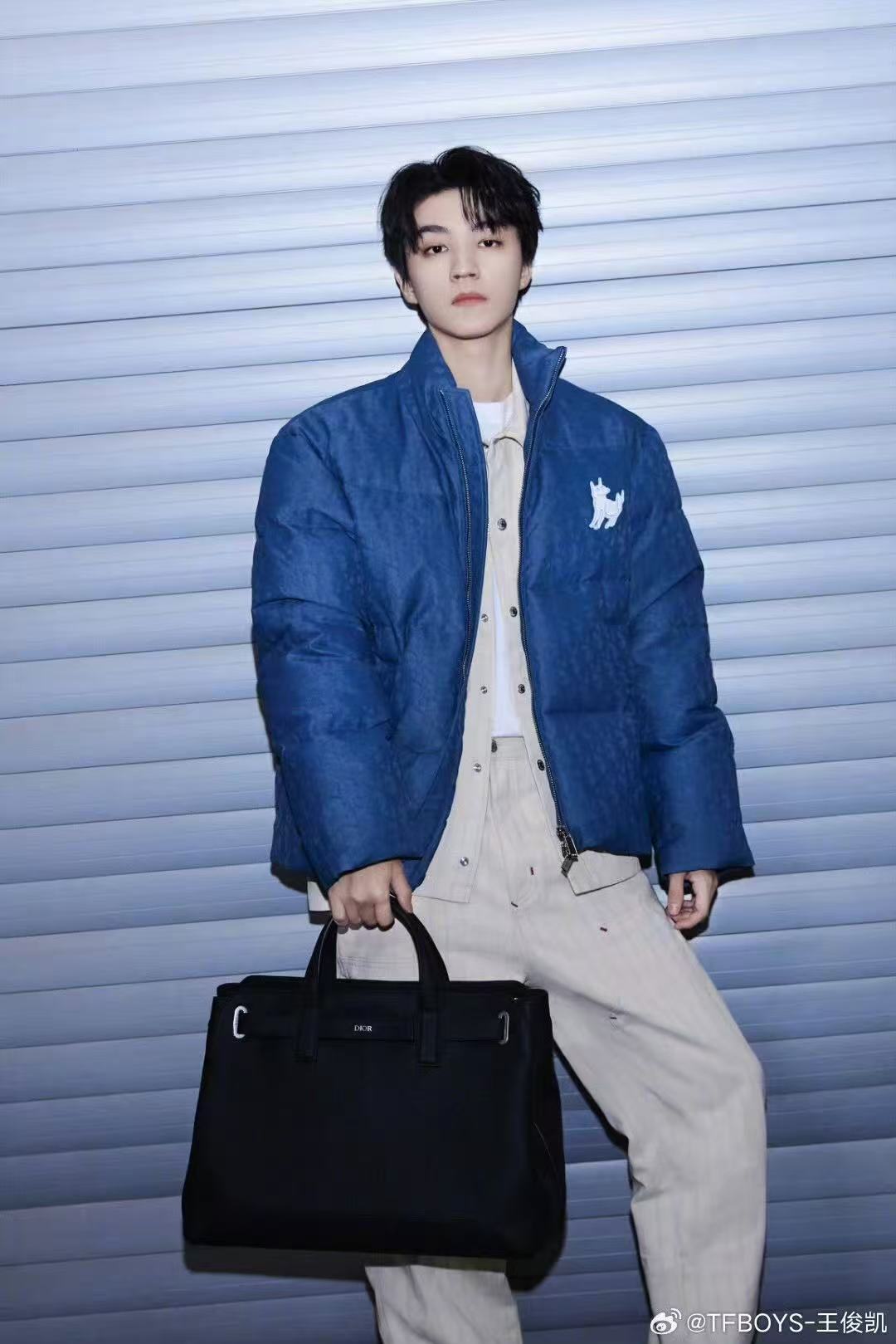 我见王俊凯未必有这只狗冷静 我连见到王俊凯之后的九宫格文案都想好了！但这只狗什么