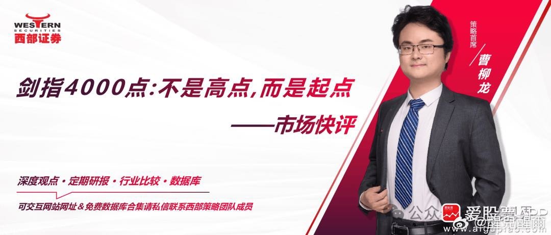 【西部证券：4000点或许只是A股长牛的起点 A股有望迎来20年“史诗级牛市”】