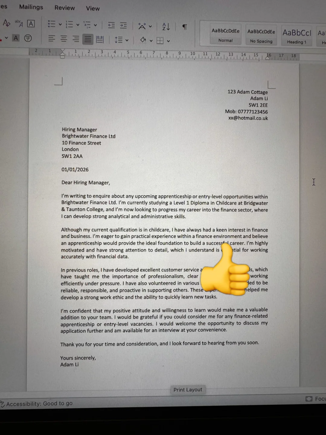 🇬🇧不开玩笑，回复率高的求职信原来长这样