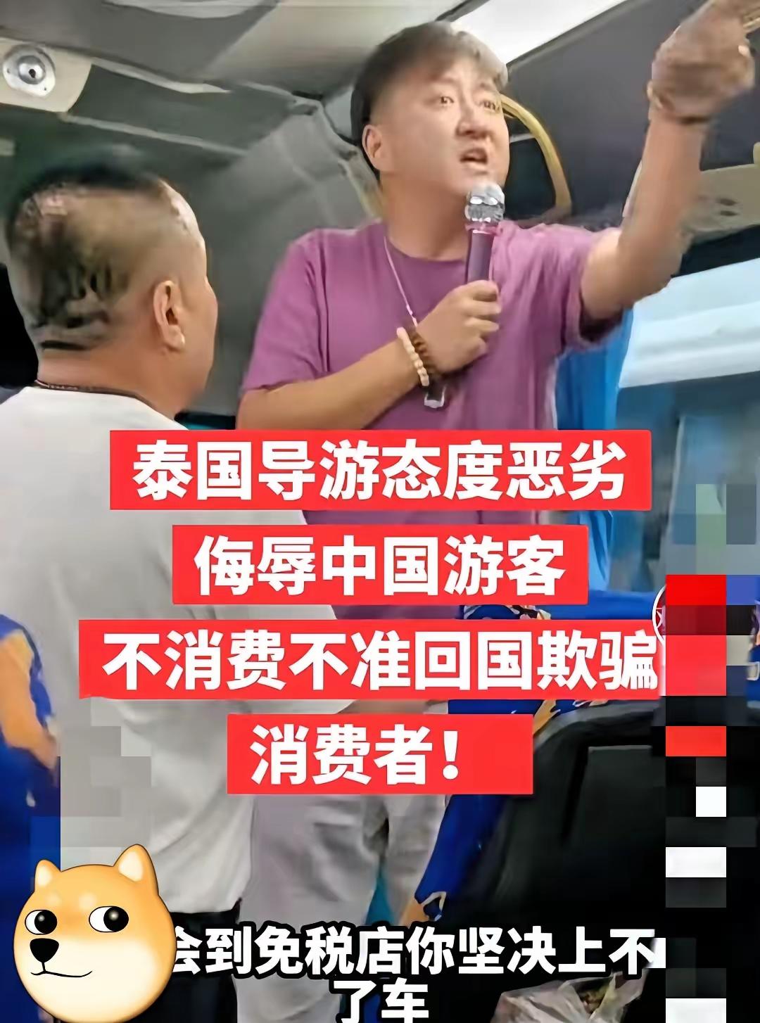 刷到一个视频，10名中国游客在泰国泰芭提雅旅游，遭遇一位纹身的中国籍黑导游恐吓，