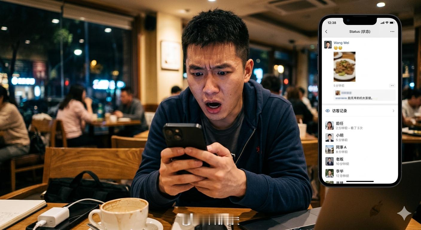 微信状态 访客记录不是，这是认真的嘛？小而美还搞了访客记录功能。说实话，微信要是