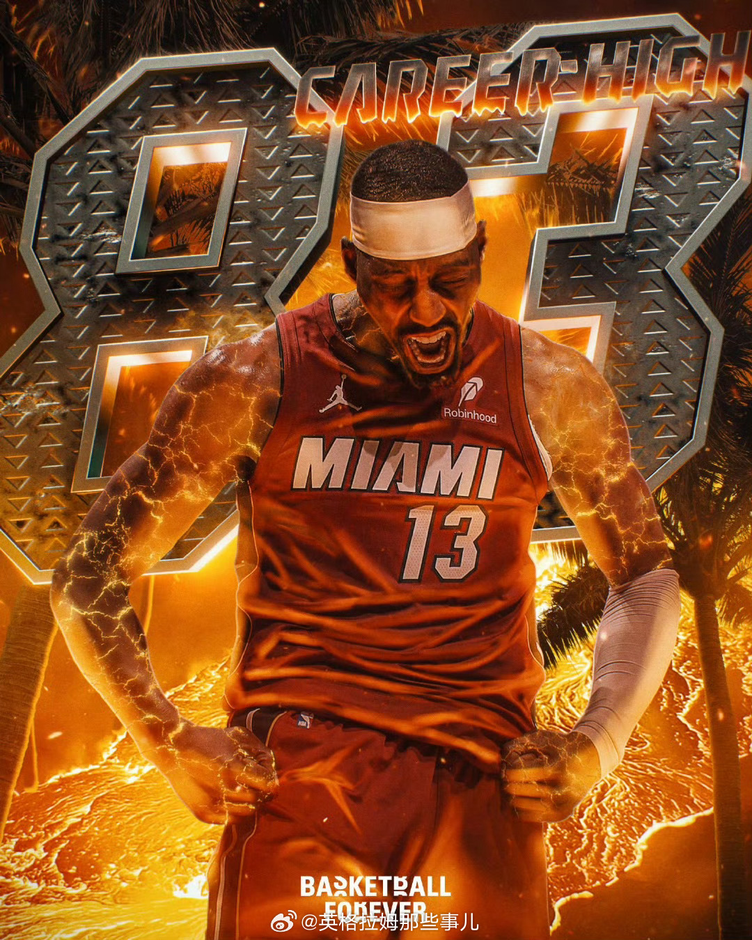 超越科比！NBA历史第二高分！83分！！！历史第三个80+！！！——阿德巴约全场